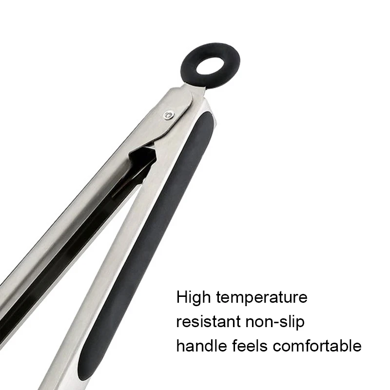 Щипцы для пищи из нержавеющей стали с эргономичная ручка барбекю Пособия по