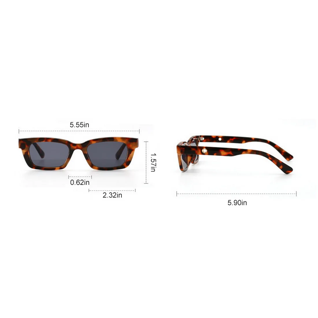 

New Women Rectangle Sunglasses Vintage Brand Designer Square Retro Sun Glasses Female Lady Eyeglass Cat Eye Driver Goggles UV400