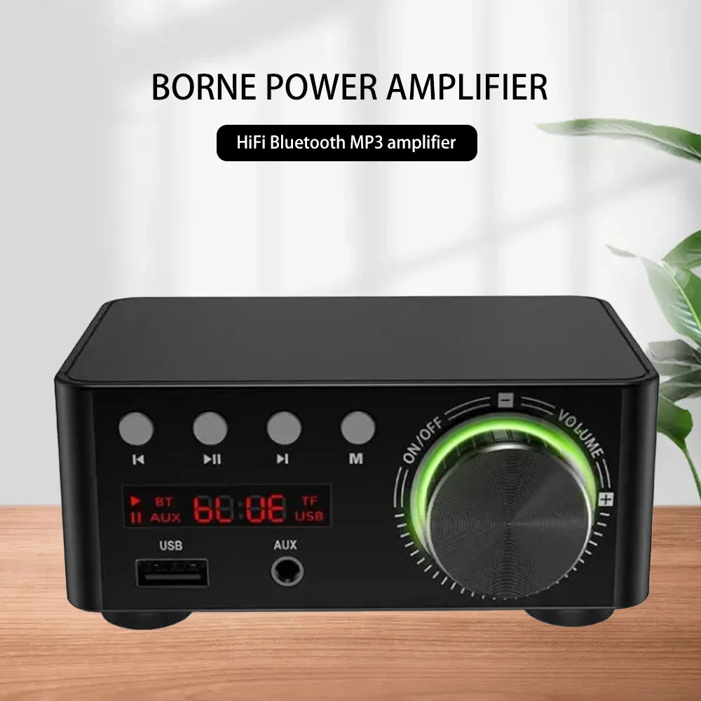 Универсальный автомобильный усилитель мощности звука 100 Вт HIFI Bluetooth FM радио плеер