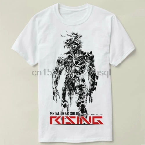 Футболка Raiden Mgs мужская с металлическим ремешком однотонная Модная Повседневная