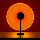 Светодиодный закат красный проектор лампа Радуга атмосфера ночсветильник для дома Спальня украшение стены USB проекция солнца настольная лампа