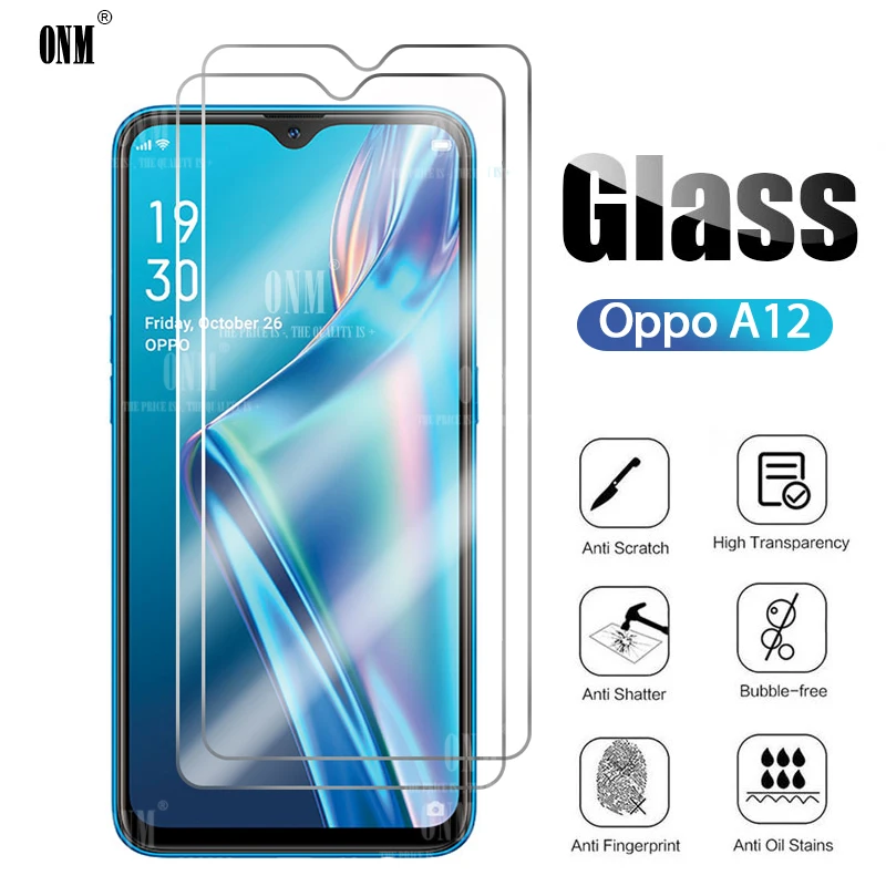 2 шт. закаленное стекло для Oppo A12 A12E A12s Защитная пленка экрана A12e A12s|Защитные