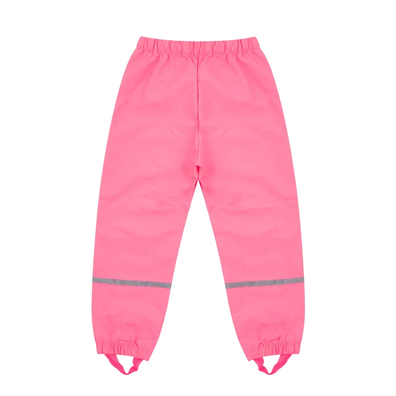 

New Kids Rain-Proof Pants, High Elastic Waist Trousers Long Ankle-Banded Pants for Girls Boys