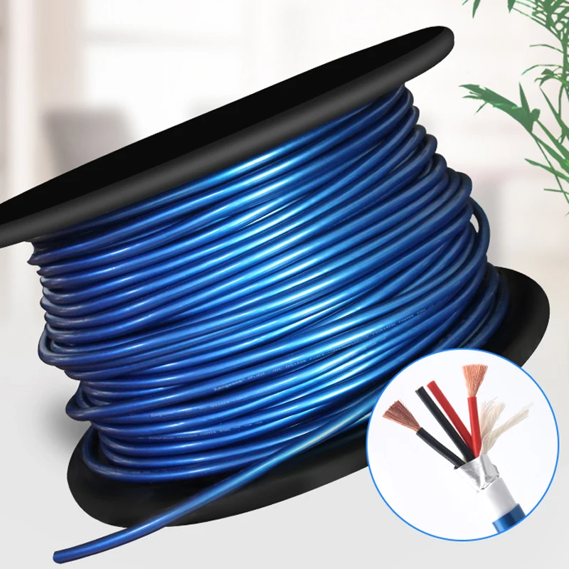 

Аудиокабели для самостоятельной сборки, Hi-Fi громкий динамик, провод, кислородный, бескислородный сердечник, медный кабель для динамика для ...