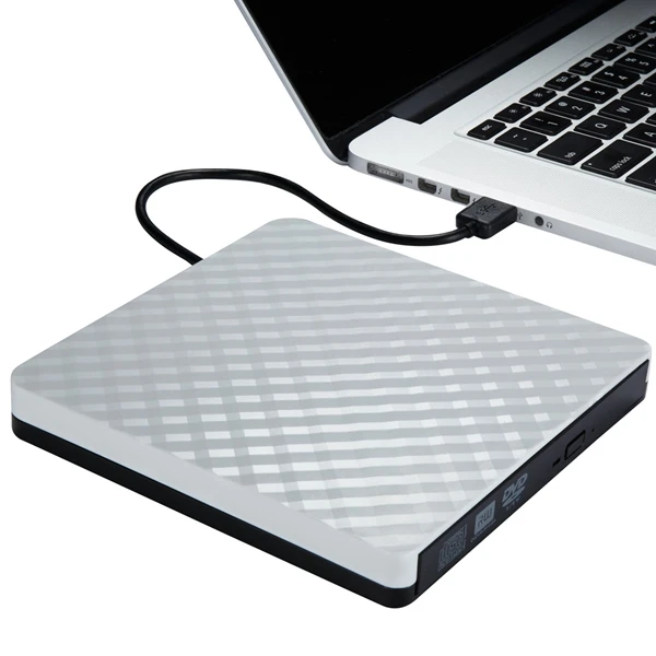 Гофрированный Внешний USB 3,0 высокоскоростной тонкий DVD горелки оптический привод для любого настольного ноутбука