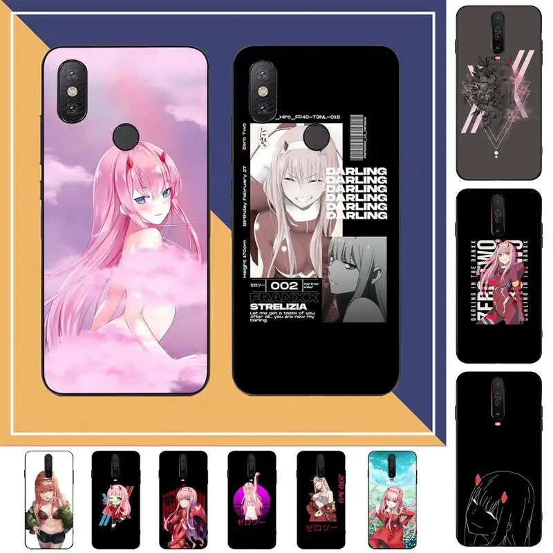 

TOPLBPCS Zero Two Darling In The FranXX Phone Case for Redmi Note 8 7 9 4 6 pro max T X 5A 3 10 lite pro
