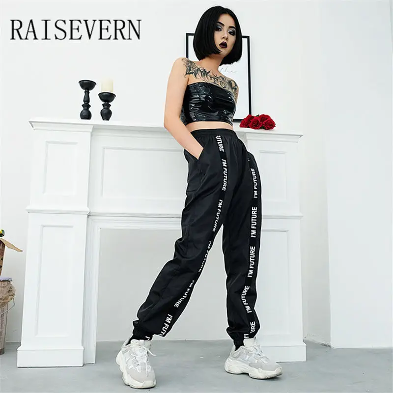 Женские штаны-шаровары в стиле пэчворк эластичная резинка на талии уличная