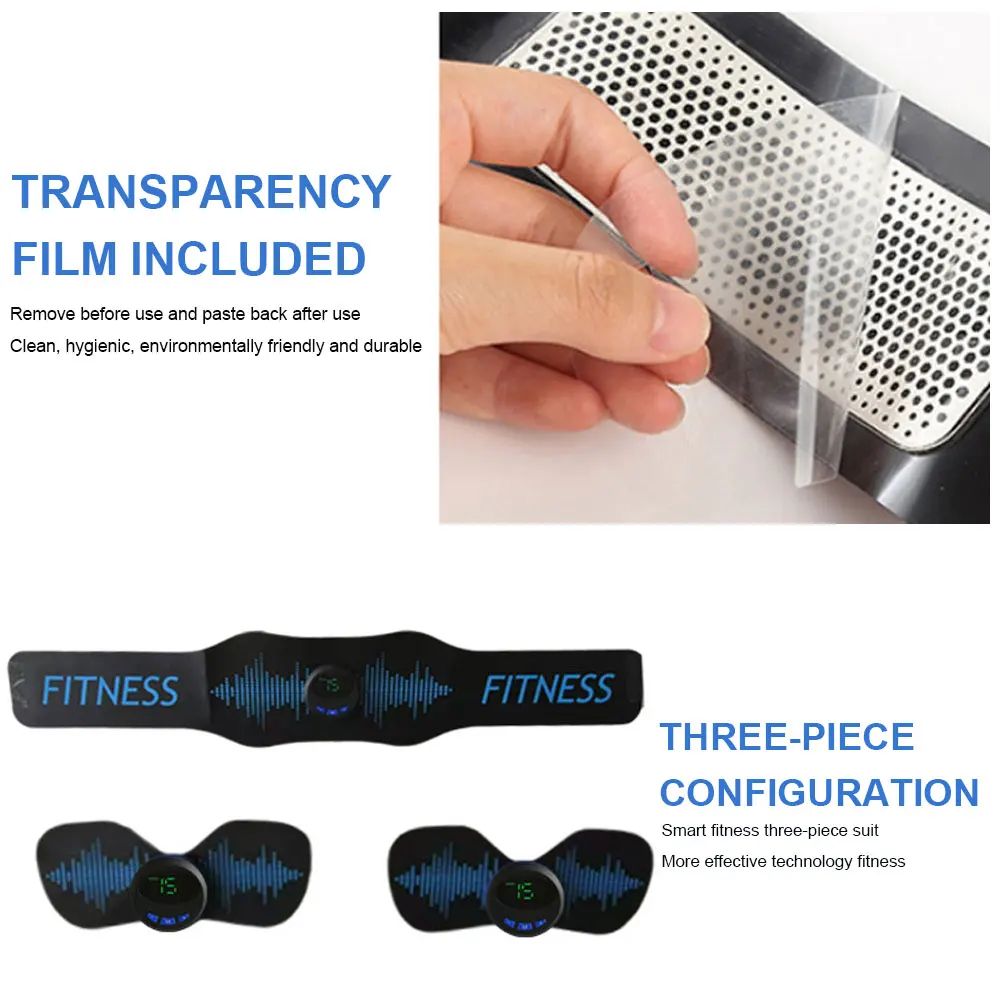 

Abdominal Toning Belt USB Abdominal Muscle Toner EMS Muscle Toning Belt Electric Massage for Men Women Training Device