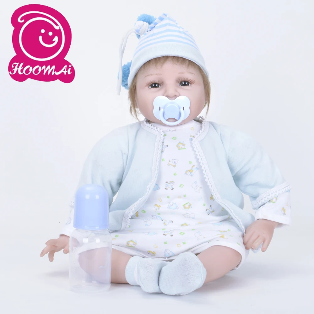 22 ''модные куклы для новорожденных мохер укоренившаяся Реалистичная мягкая