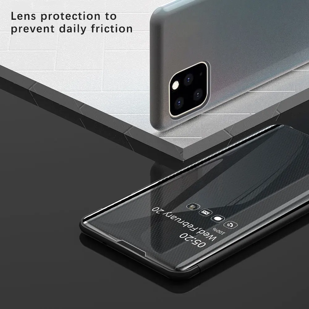 Умный зеркальный флип-чехол для samsung Galaxy S9 S8 Note 9 8 S7 Прозрачный чехол для samsung S7 S6 Edge Plus Note 9 S9 S8 A50 чехол