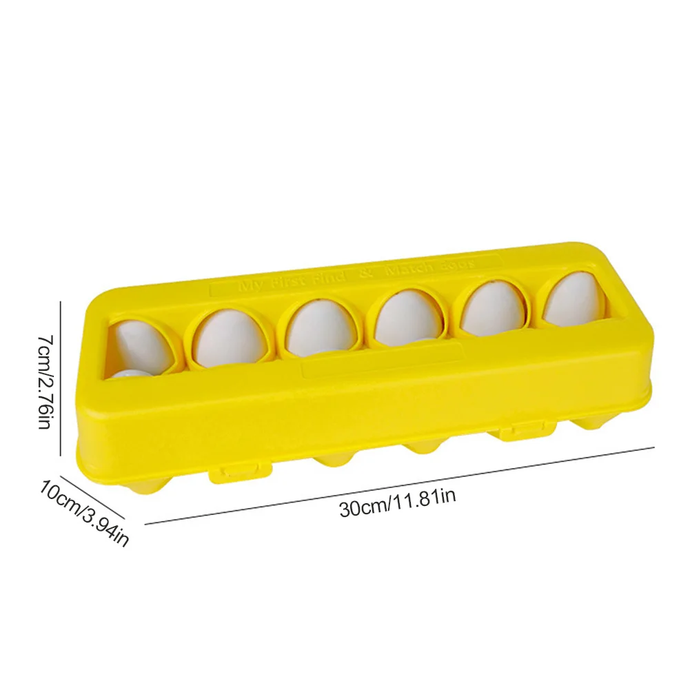 

Montessori Children's Educational Early Education Assembled Toy Twisted Egg Shape Cognitive Simulation Egg Box Toy Set