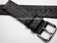 handmade soft strap18 19 20 21 22mm upscale thin wristband ostrich skin vintage leather man black watch band strap belt bracelet