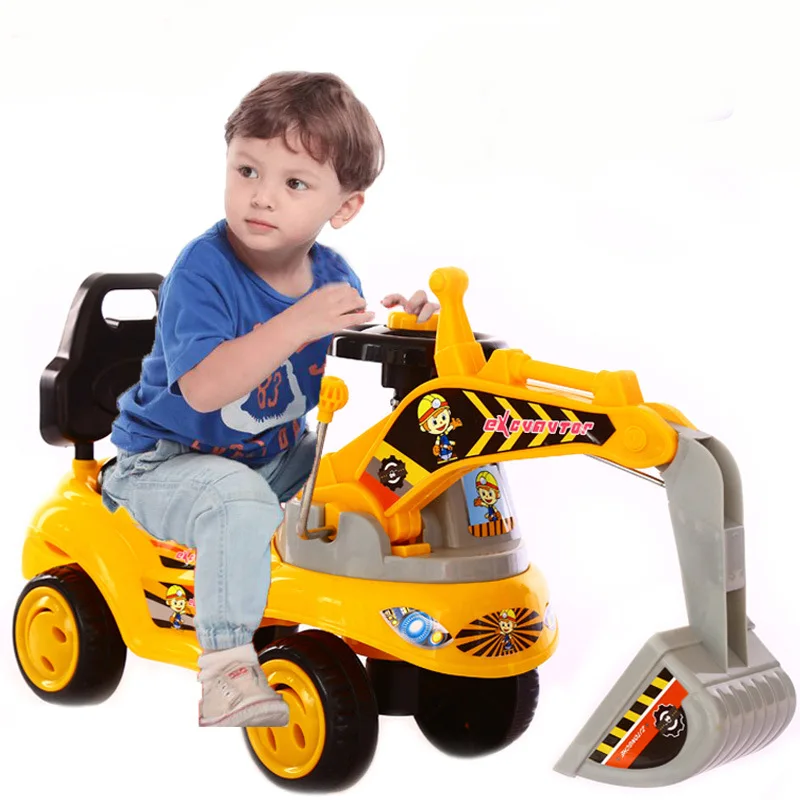 

K-STAR Children Excavator Can Sit To Ride Roller Coasters Are Toy Truck Large Music New Excavator