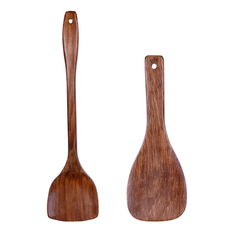 

Long-handled Wooden Spatula Household Wooden Spatula for Non-stick Cookware, Heat-resistant Wooden Spoon, Spoon