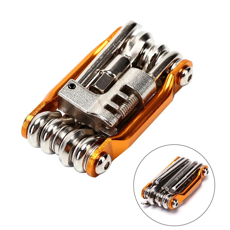 

10 In 1 Kit Set Multi-tool Bicycle Repair Tools Hex Spoke Wrench Screwdriver Road MTB Bike Portable Cycling Tools