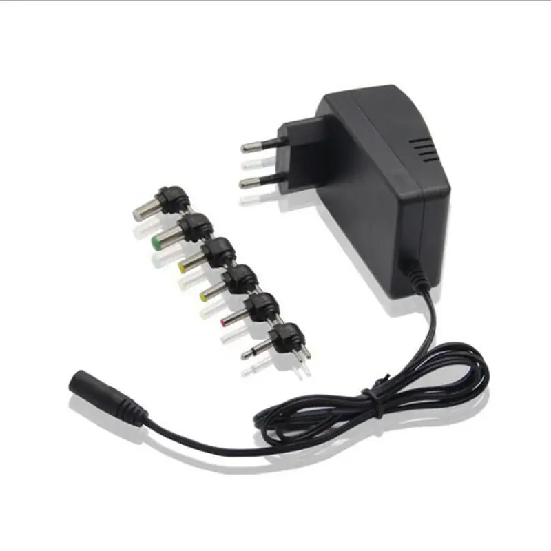 EU Plug 3.0A Universal AC 100/240V DC Adapter Converter 6 Plugs 3 4.5 7.5 9 12 V 30 Power Charger | Электроника