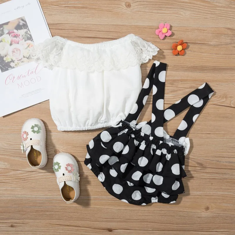 

Baby Girl Sets Newborn Girl Suit Cotton Lace Decoration Two-piece Set 12-18m 2021