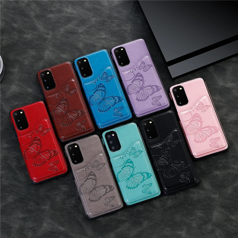 

Butterfly Embossed Case For Samsung S8 S9 S10 S20 Plus S10 E S10 5G S20 Ultra Note 8 9 10 20 Ultra A50 A50S A30S Case Cover