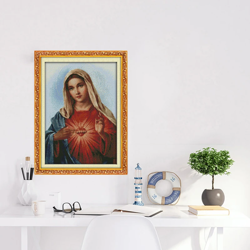 Набор для вышивки крестиком Joy Sunday с Иисусом из Священного Сердца|cross stitch kits|cross