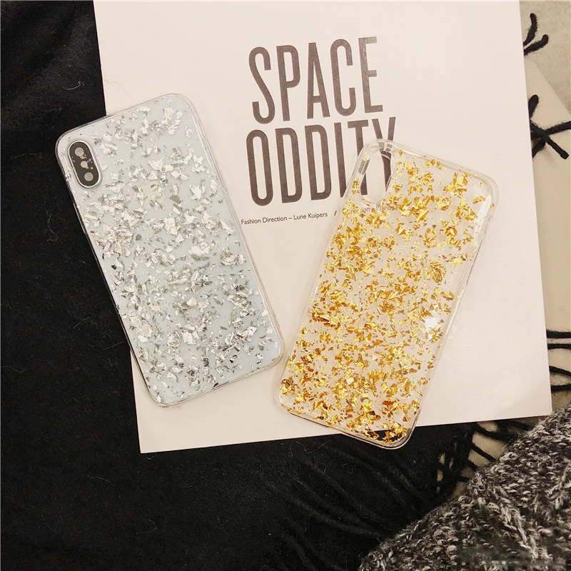 Роскошный 3D Блестящий Мягкий чехол для iPhone X 10 из ТПУ с блестящими золотыми