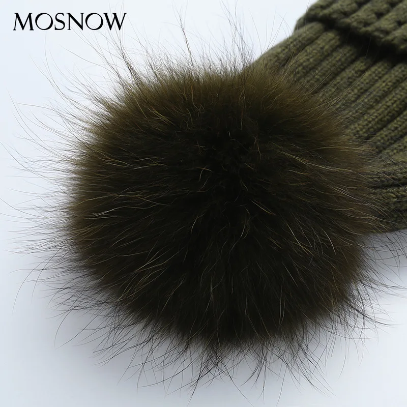 

Women's Winter Knitted Hat Women's Beanie Hat With Pom Pom Fur Warm Brand Casual Women Vogue Skullies Hats For Girls Cap