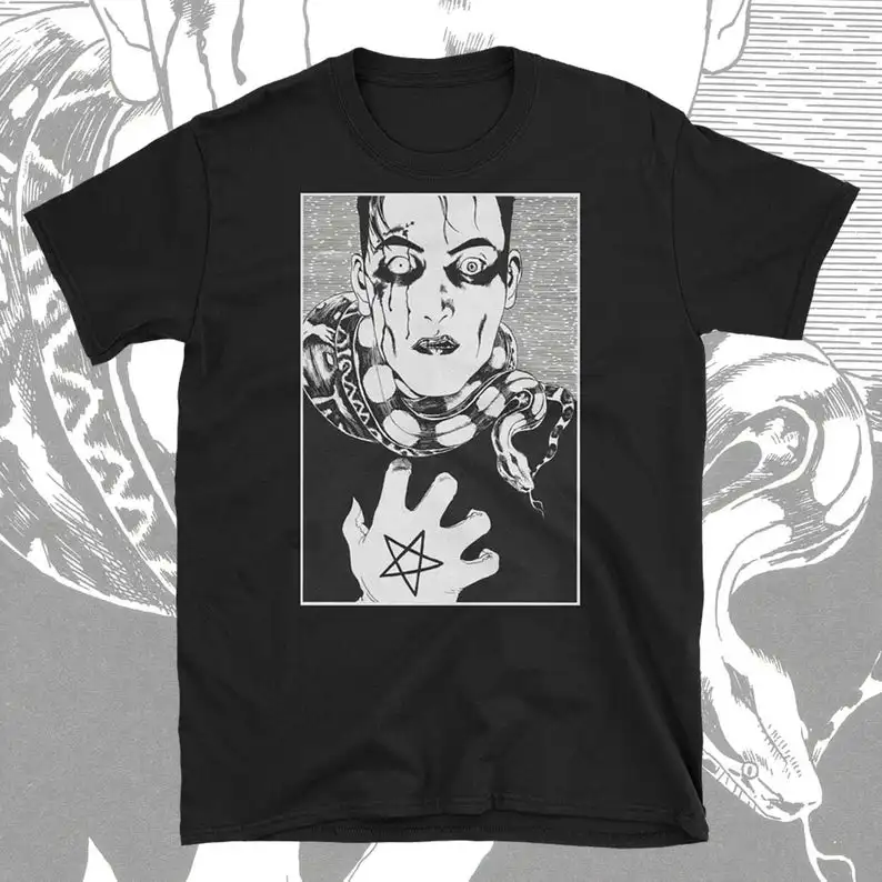 Суэхиро маруо японский гор гору арт Аниме Манга ужас Джунджи Ito Узумаки футболка