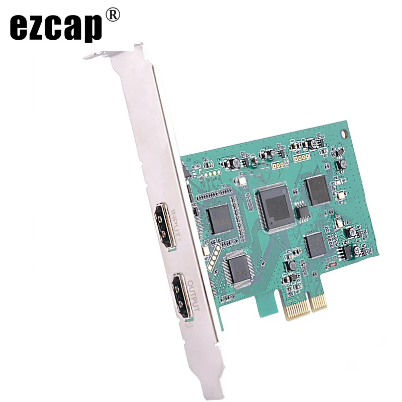

EZCAP PCIE плата захвата аудио-видео HDMI HD PCI Экспресс видео Захват 1080p 60pfs запись игры живой трансляции потоковая плата