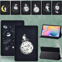 case for samsung galaxy tab s6 lite p610 p615 10 4 2020 astronaut black series pu leather tablet cover case pen