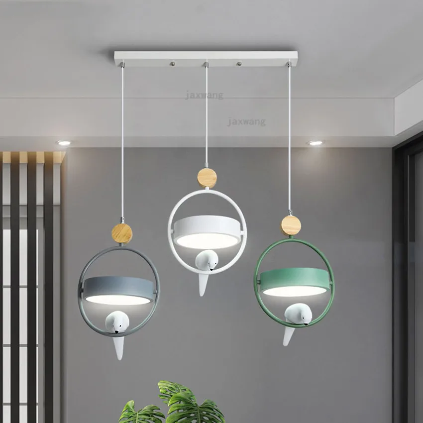 Железный подвесной светодиодный светильник в стиле пост-модерн скандинавский