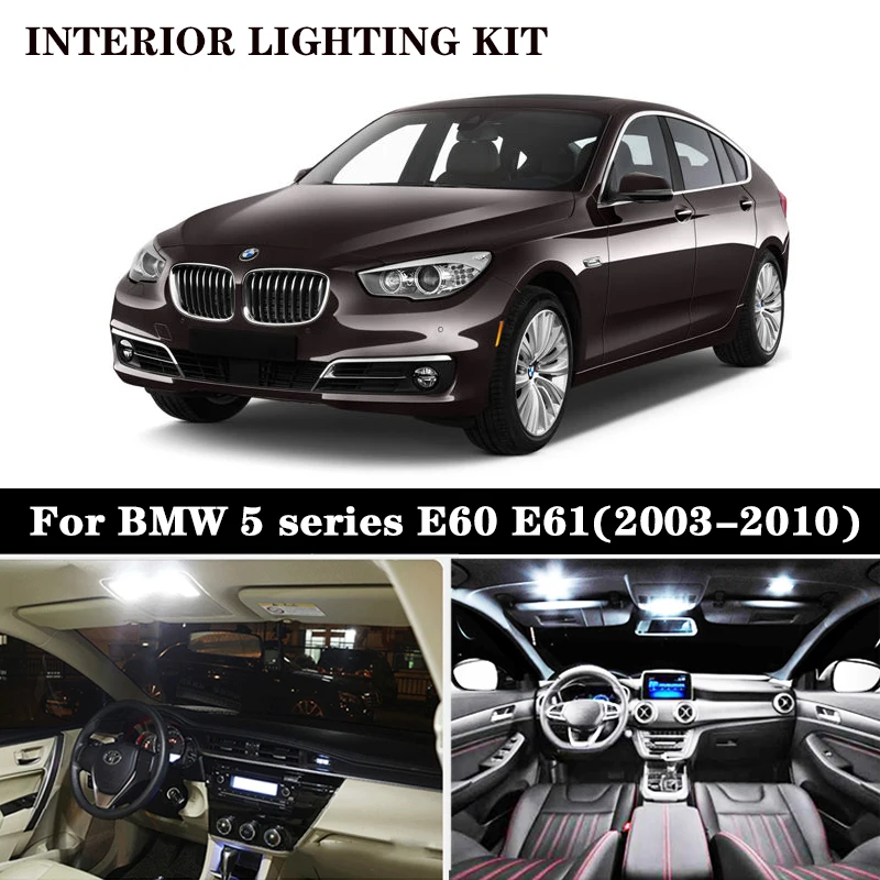 20 шт. светодиодных ламп для номерного знака + комплект внутренней купольной лампы