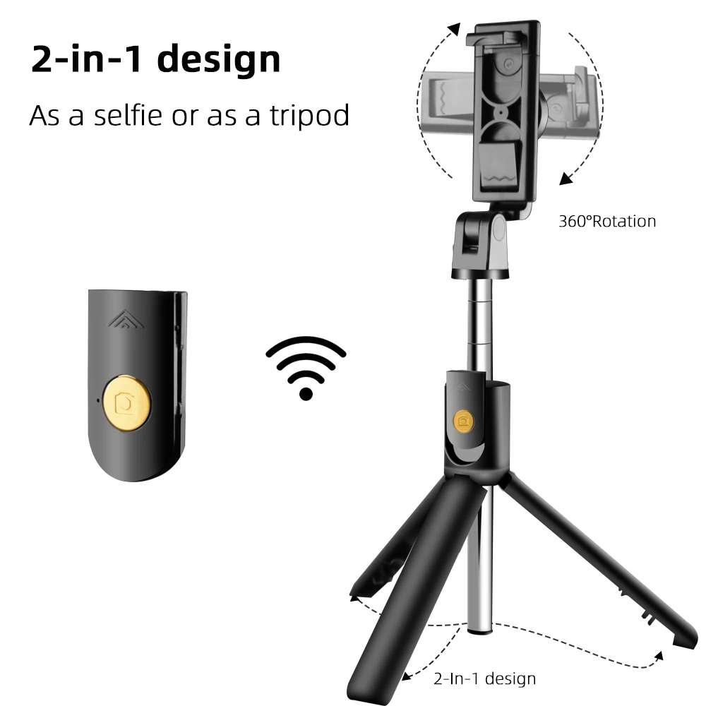 MountDog Беспроводная Bluetooth Выдвижная селфи палка для iphone xiaomi телефон мини штатив ручной монопод затвор