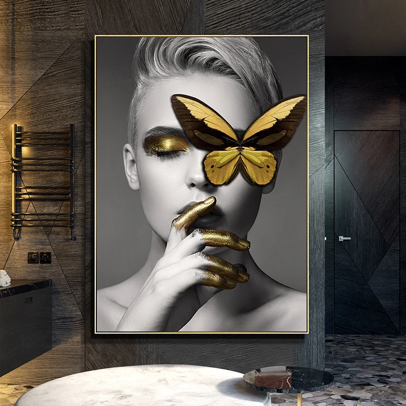 Простой персонаж декоративная живопись для спальни салон красоты висячая