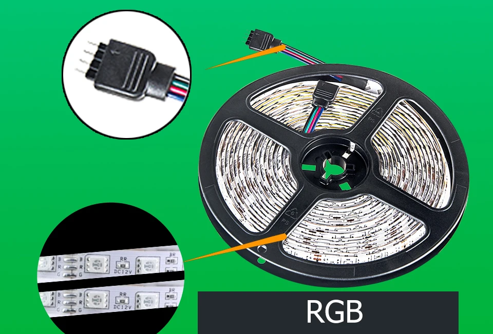 5 м 5050 светодиодная лента светильник DC12V RGB освещение кухонного шкафа праздничный декор светодиодный лента 60 светодиодный s/M водонепроницаемый тв подсветка