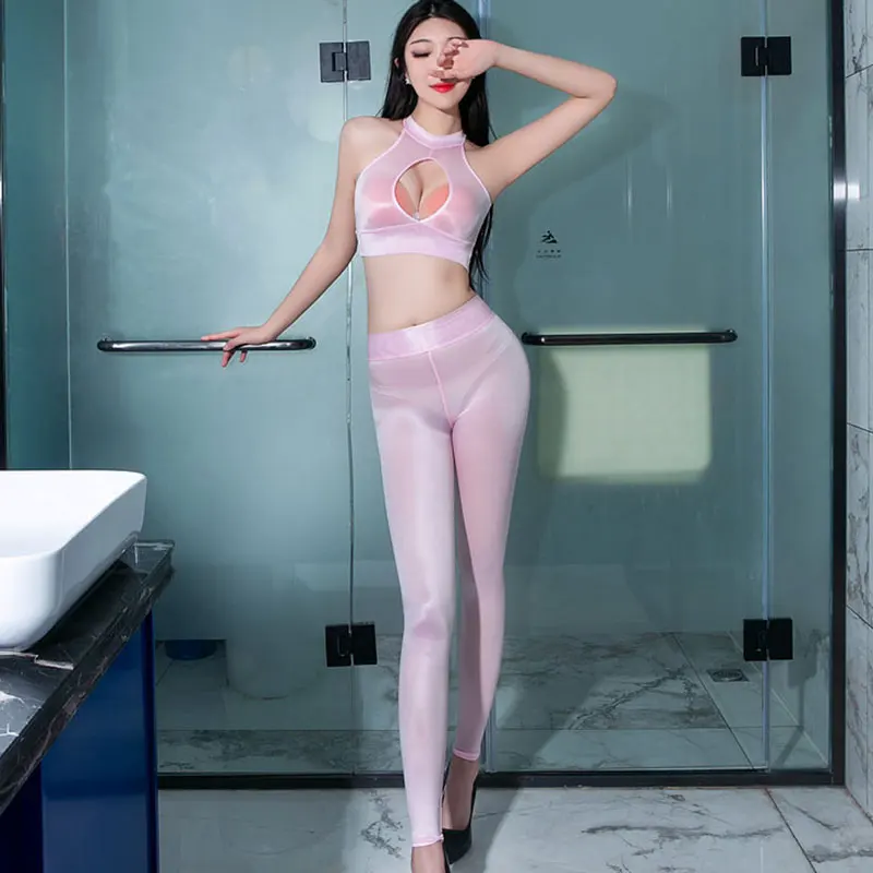 Сексуальные Блестящие Брюки-карандаш с бёдрами масляные гроздные Капри