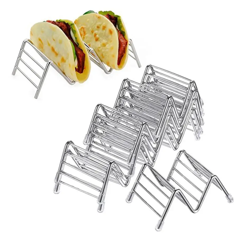 Кухонные инструменты из нержавеющей стали держатель для Тако в форме волны