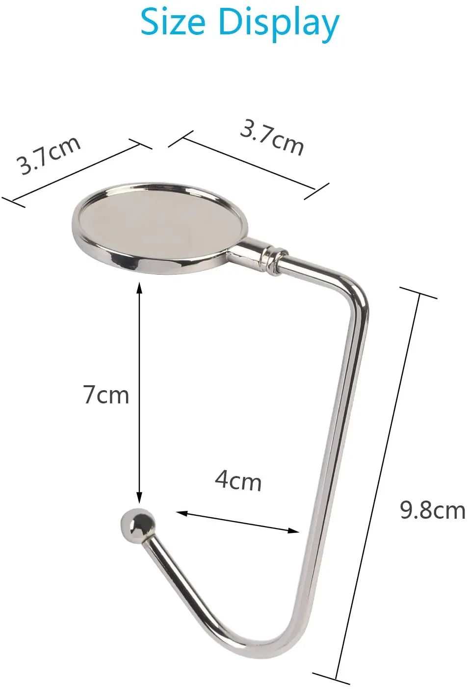 

Metable 60pcs Metal Christmas Stocking Holder Portable Bag Hanger for Fireplace Gift Women Purse Hanging Tool Party Decoration