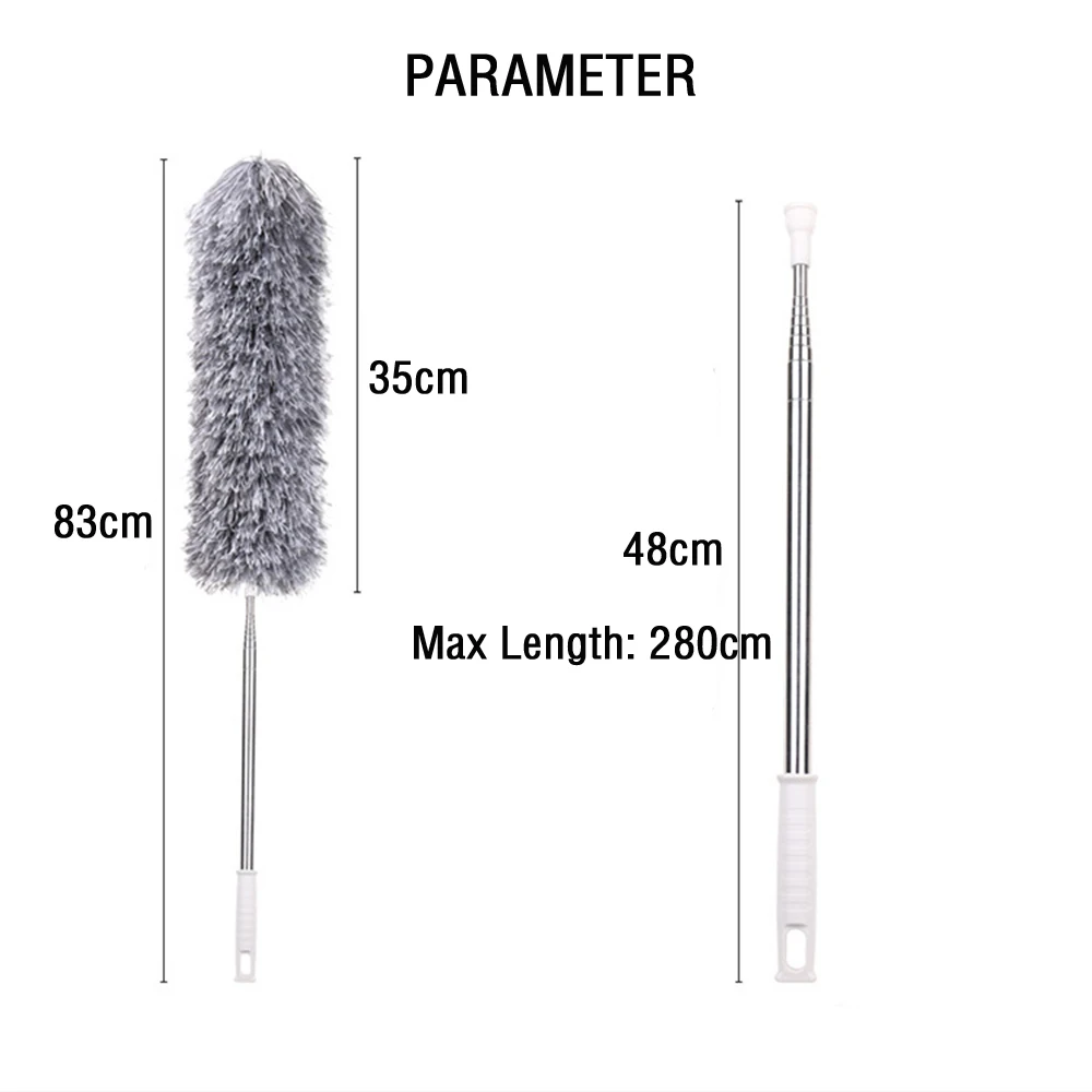 

Adjustable Telescopic Bending Duster Brush Car Interior Vent Detailing Dust Removal Household Dusting Cleaning Brush