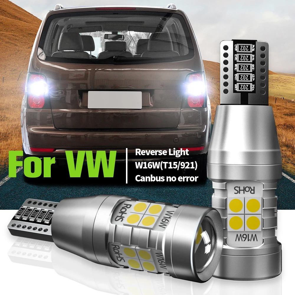 

2pcs LED Reverse Light Blub W16W T15 Canbus For VW Passat B7 B8 CC EOS Touran Touareg Beetle Routan Scirocco mk3 Sharan Tiguan