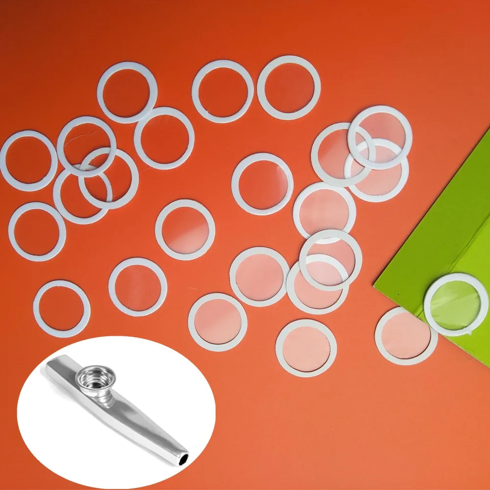 

81pcs/piece Of Diaphragm Kazoo Metal Kazoo Flute Film Flute Film Replacement Flute Toy Standard Size Protective Film Accessories