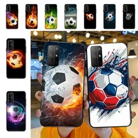yndfcnb fire football soccer ball phone case for huawei honor 10 i 8x c 5a 20 9 10 30 lite pro voew 10 20 v30