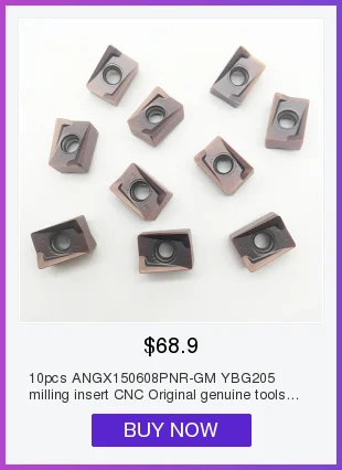 10pcs KNUX 160405 R carbide milling insert Tungsten Carbide Milling insert CNC Metal Lathe Tool Milling blade insert FOR steel