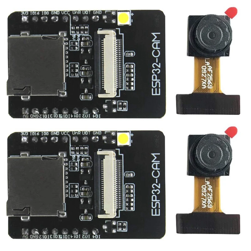 2 комплекта Esp32-Cam Камера Wifi + Bluetooth модуль 4M Psram двухъядерный 32-битный процессор