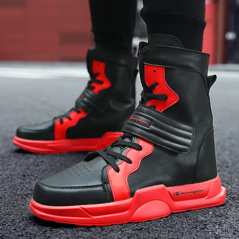 Обувь с высоким берцем в Корейском стиле Ботинки Martin Мужская повседневная обувь