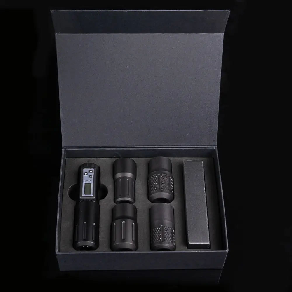 Беспроводная роторная тату машинка с картриджем и аккумулятором для