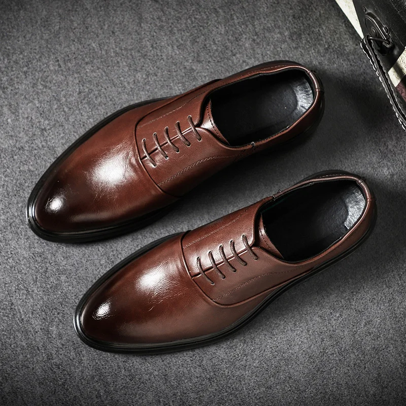 

Mens Formal Shoes PU skin Oxford Shoes For Men Italian 2020 Dress Shoes Wedding Shoes Laces Leather Brogues