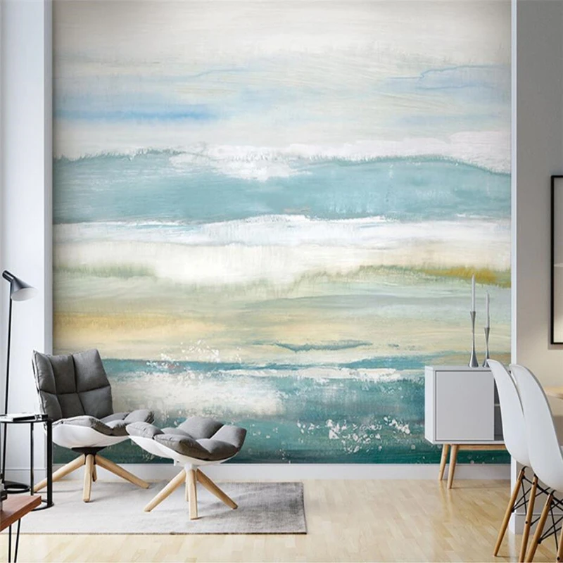 

beibehang Custom Graffiti sea breeze wallpaper for living room TV sofa background wall covering bedroom art 3D mural wall paper