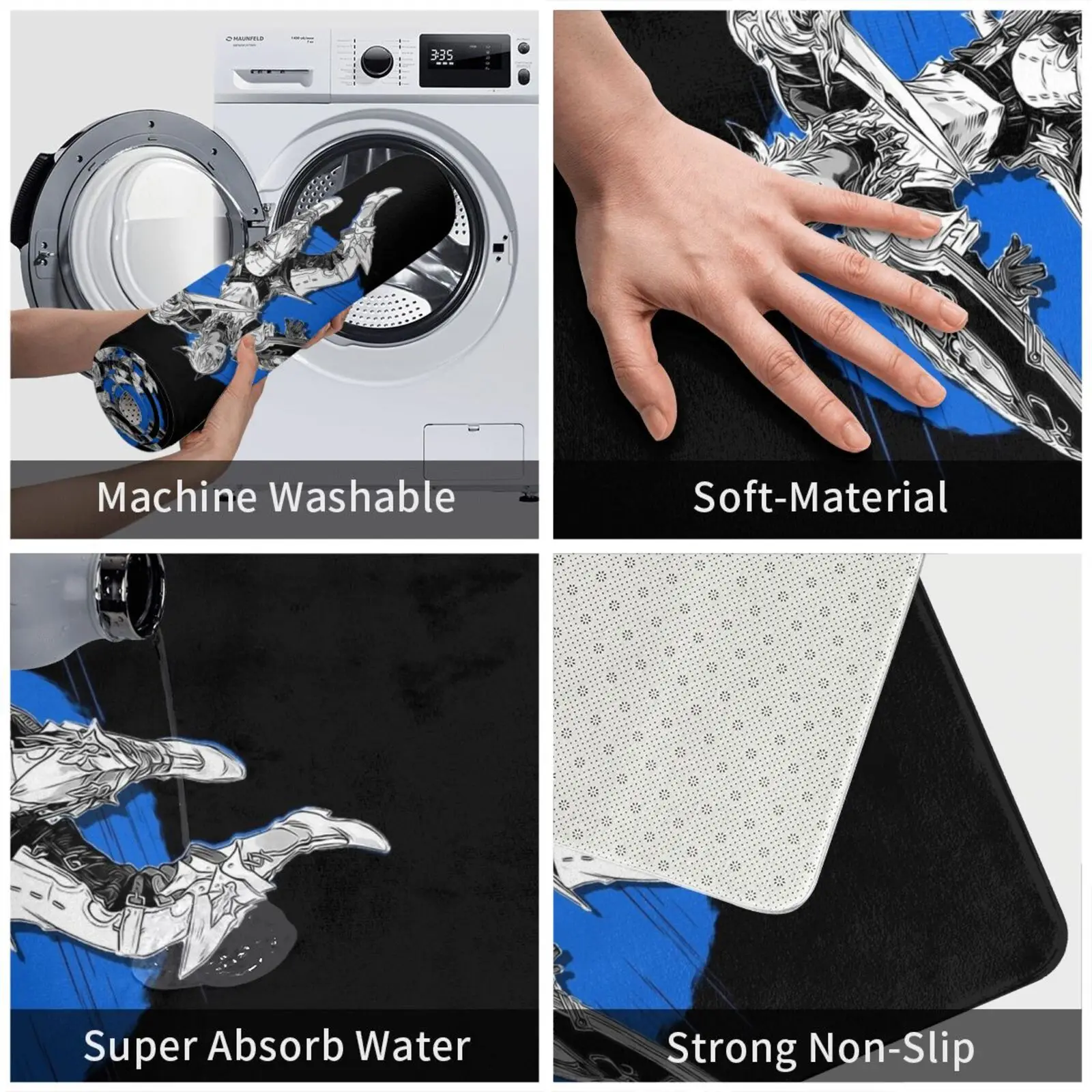 Коврик для входной двери Paladin-финальная фантазия коврик ванной игровые персонажи