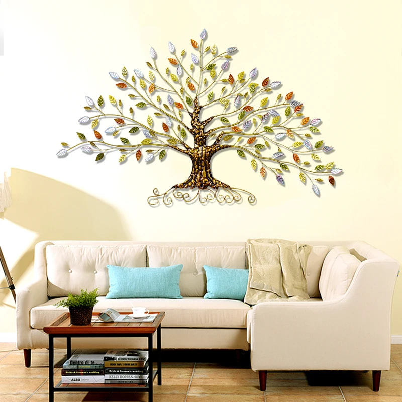 Сельская железная богатая елка домашняя мебель настенная подвеска трехмерное