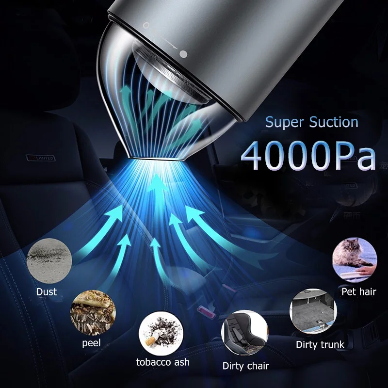 Baseus пылесос для автомобиля автомобильный ручной робот пылесос 4000Pa автопылесос пылесос для дома авто мини пылесос пылесосы