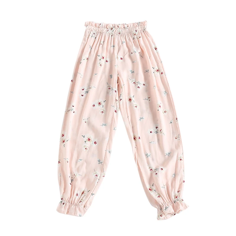 Милые штаны для маленьких мальчиков и девочек летние хлопковые брюки с рисунком